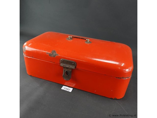 Vintage emaillen broodtrommel - afbeelding 1 van  5