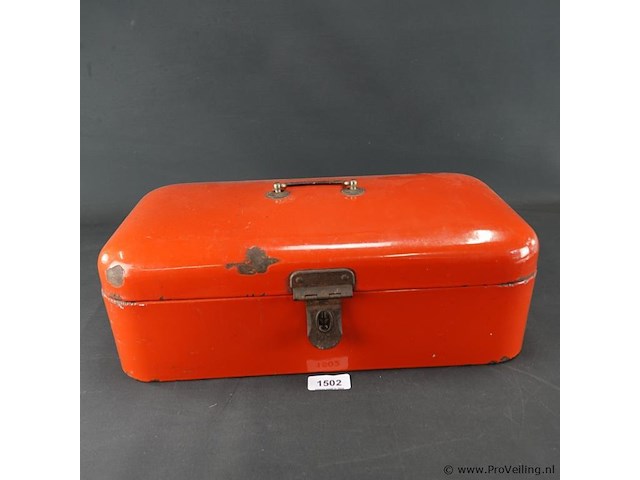 Vintage emaillen broodtrommel - afbeelding 2 van  5