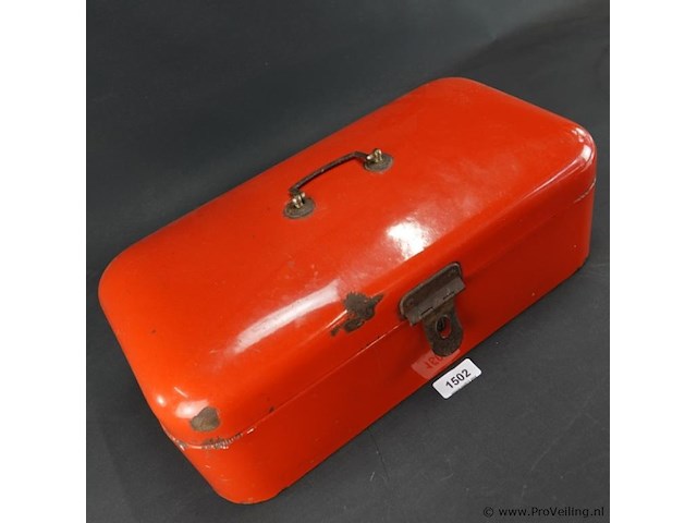 Vintage emaillen broodtrommel - afbeelding 3 van  5