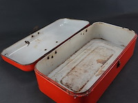 Vintage emaillen broodtrommel - afbeelding 4 van  5