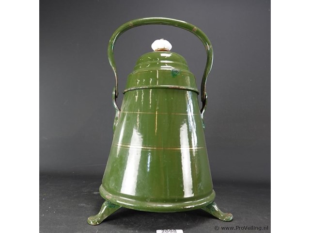 Vintage emaillen kolenkit - afbeelding 3 van  5