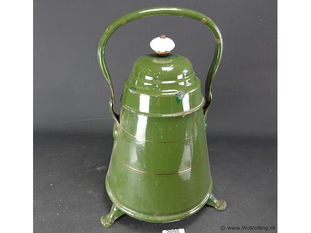 Vintage emaillen kolenkit - afbeelding 2 van  5