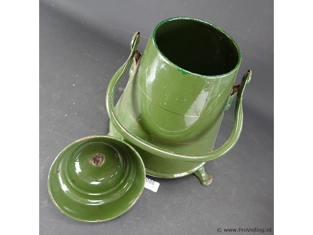 Vintage emaillen kolenkit - afbeelding 4 van  5