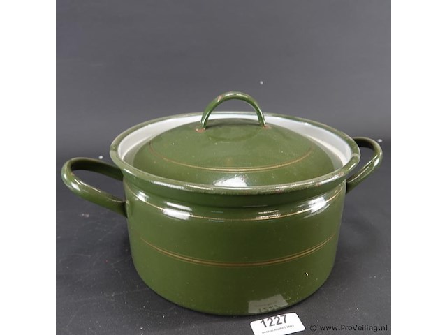 Vintage emaillen pan - afbeelding 1 van  5