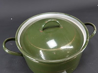 Vintage emaillen pan - afbeelding 3 van  5