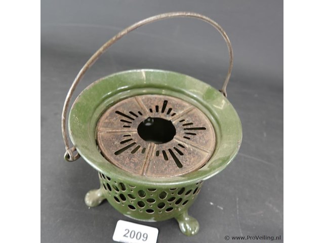 Vintage emaillen rechaud - afbeelding 3 van  5