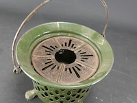 Vintage emaillen rechaud - afbeelding 3 van  5