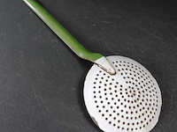 Vintage emaillen schuimspaan - afbeelding 3 van  5