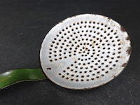 Vintage emaillen schuimspaan - afbeelding 5 van  5