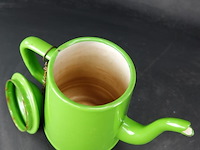 Vintage emaillen theepot - afbeelding 4 van  5