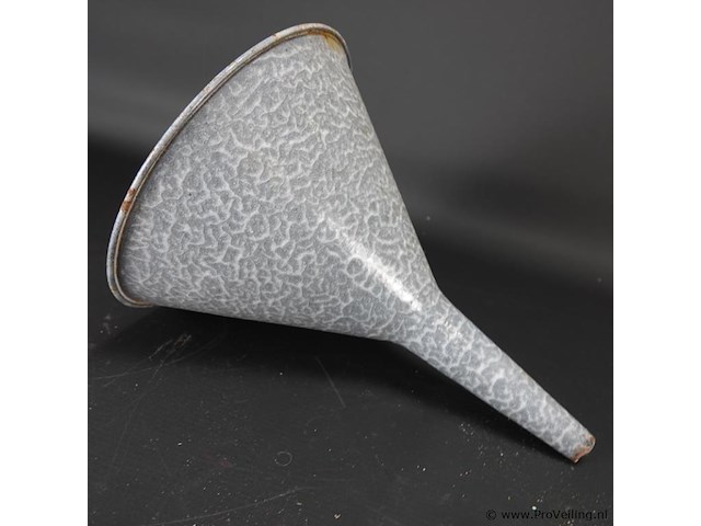 Vintage emaillen trechter - afbeelding 5 van  5