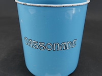 Vintage emaillen voorraadbus - afbeelding 1 van  5