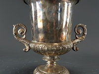 Vintage engelse verzilverde champagnekoeler - afbeelding 1 van  5