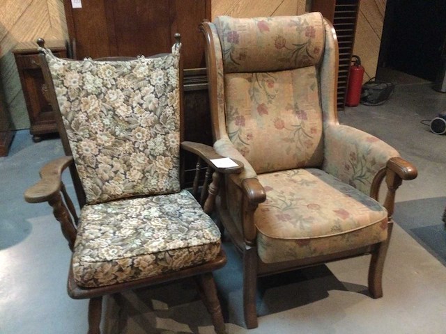 Vintage fauteuil (2x) - afbeelding 1 van  5