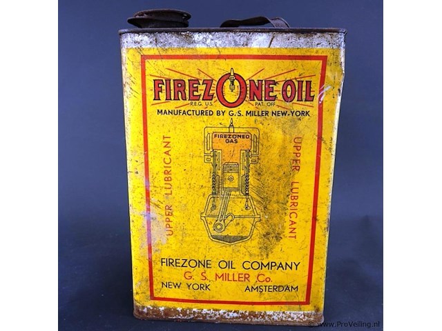 Vintage firez one oil blik - afbeelding 2 van  7
