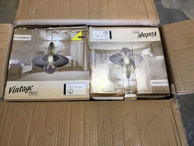 Vintage fisherman hanglamp (6x) - afbeelding 6 van  6