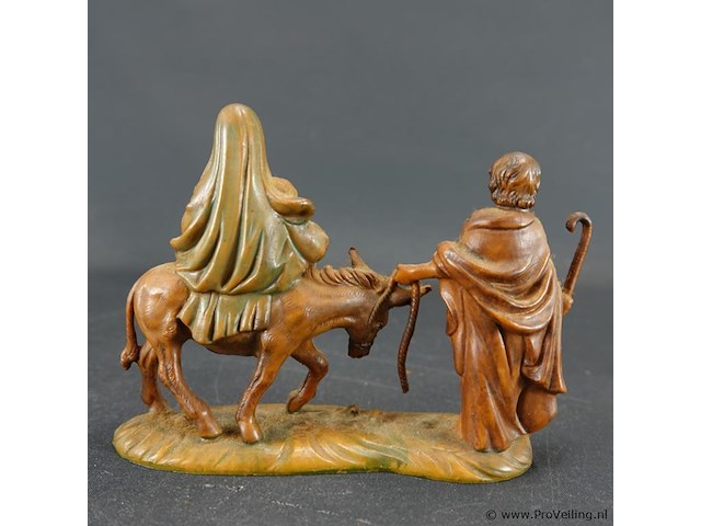 Vintage fontanini nativity holy family beeld - afbeelding 4 van  5