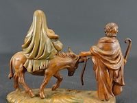 Vintage fontanini nativity holy family beeld - afbeelding 4 van  5