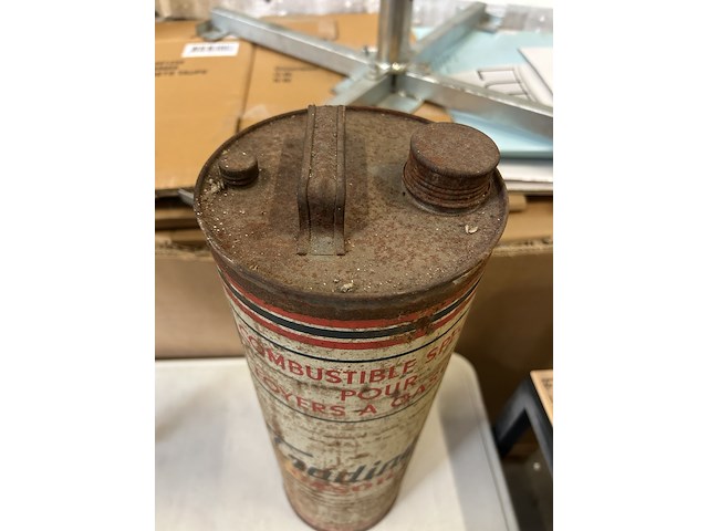 Vintage gasolie blik 10l s.a. trading antwerpen - afbeelding 3 van  3