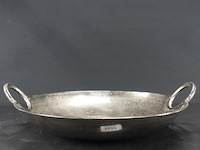 Vintage gehamerd aluminium schaal - afbeelding 2 van  5