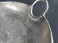 Vintage gehamerd aluminium schaal - afbeelding 4 van  5
