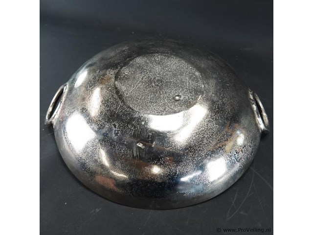 Vintage gehamerd aluminium schaal - afbeelding 5 van  5