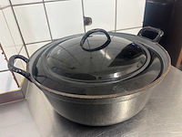 Vintage gietijzeren pan 38 cm (3x) - afbeelding 3 van  4