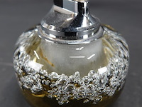 Vintage glazen tafelaansteker jaren '70 - afbeelding 2 van  5