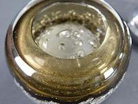 Vintage glazen tafelaansteker jaren '70 - afbeelding 5 van  5