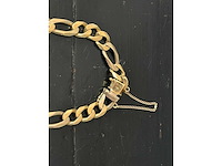 Vintage goudkleurige armbanden en schakelarmbanden - 7 delig - afbeelding 9 van  9