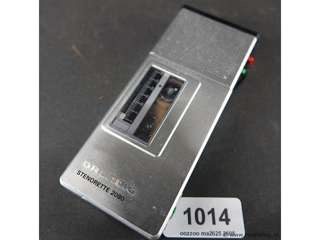 Vintage grundig stenorette 2080 dictafoon - afbeelding 1 van  5