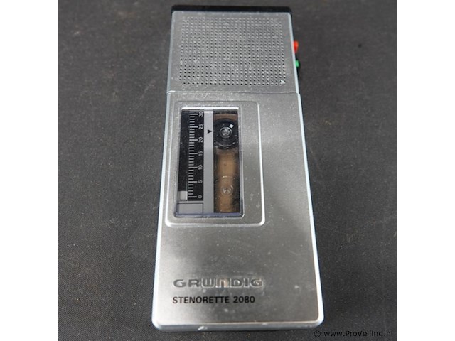 Vintage grundig stenorette 2080 dictafoon - afbeelding 2 van  5