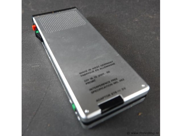 Vintage grundig stenorette 2080 dictafoon - afbeelding 4 van  5