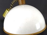 Vintage hanglamp met opaline kap - afbeelding 1 van  5