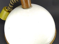 Vintage hanglamp met opaline kap - afbeelding 2 van  5