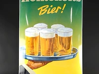 Vintage heineken's bier emaille reclamebord