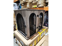 Vintage hondenbench met 2 ingangen. - afbeelding 1 van  5