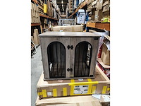 Vintage hondenbench met 2 ingangen. - afbeelding 2 van  5