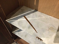 Vintage houten 2-deurs kastje - afbeelding 3 van  4