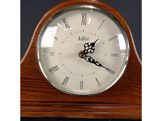 Vintage houten adler schouwklok - afbeelding 2 van  5