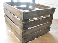 Vintage houten fruitkist - afbeelding 3 van  5