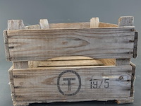 Vintage houten fruitkist - afbeelding 4 van  5