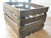 Vintage houten fruitkist - afbeelding 3 van  5