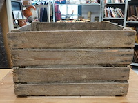 Vintage houten fruitkrat - afbeelding 3 van  5
