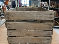 Vintage houten fruitkrat - afbeelding 4 van  5