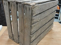 Vintage houten fruitkrat - afbeelding 5 van  5