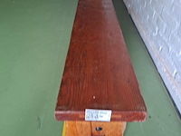 Vintage houten gymbank - afbeelding 2 van  4