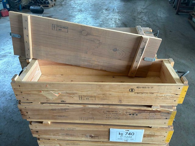 Vintage houten kist (18x) - afbeelding 2 van  5