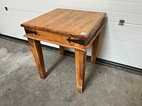 Vintage houten restauranttafel (14x) - afbeelding 1 van  5