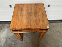 Vintage houten restauranttafel (2x) - afbeelding 5 van  5